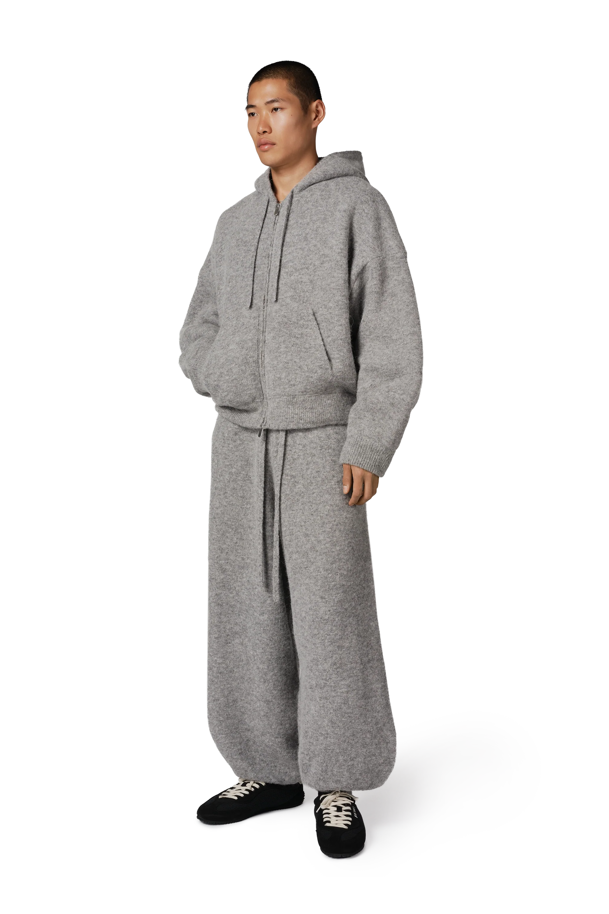 Alpaca Knit Cuff Pant in Alpaca Cloud - Image 3