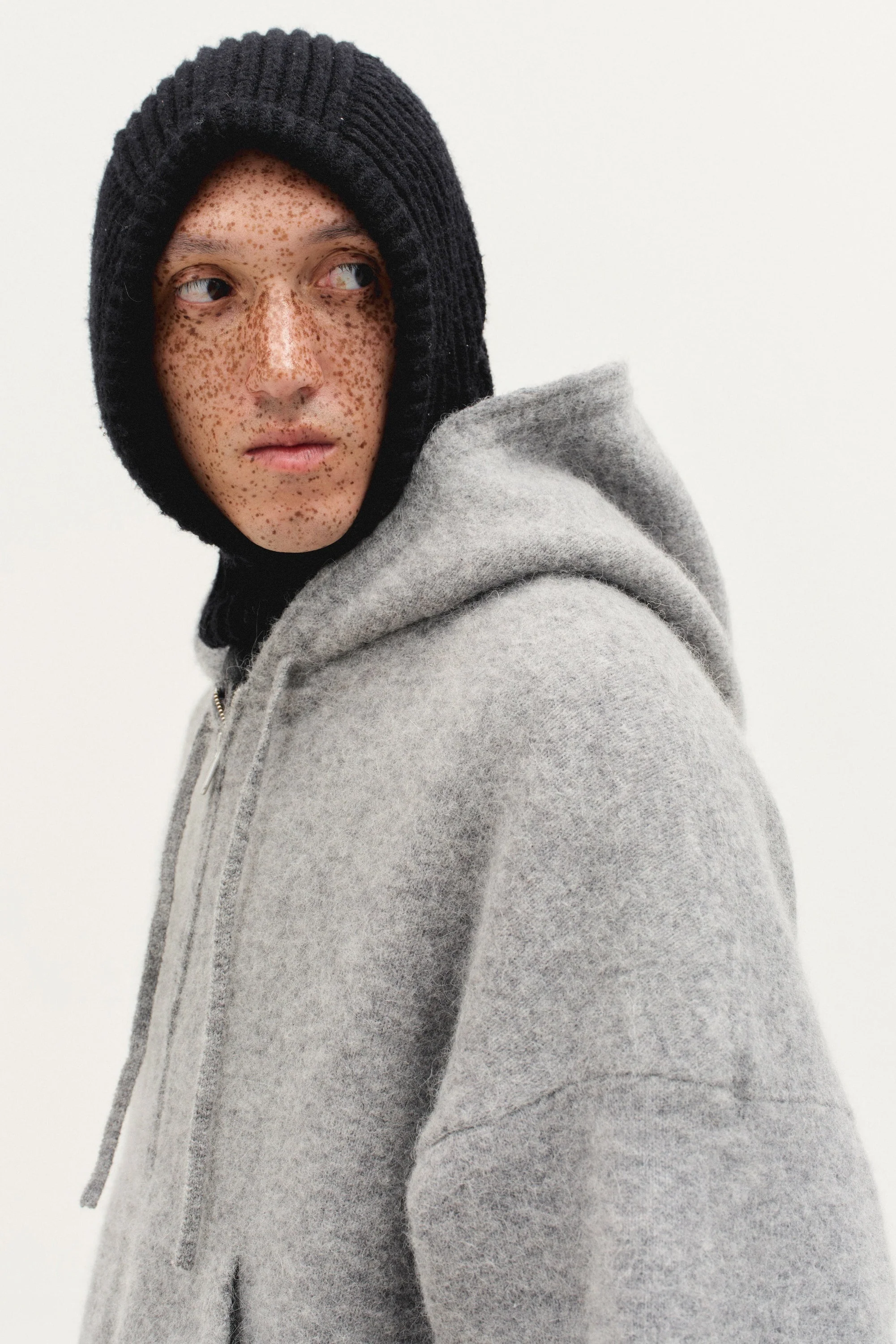 Alpaca Knit V2 Jacket in Alpaca Cloud - Image 3