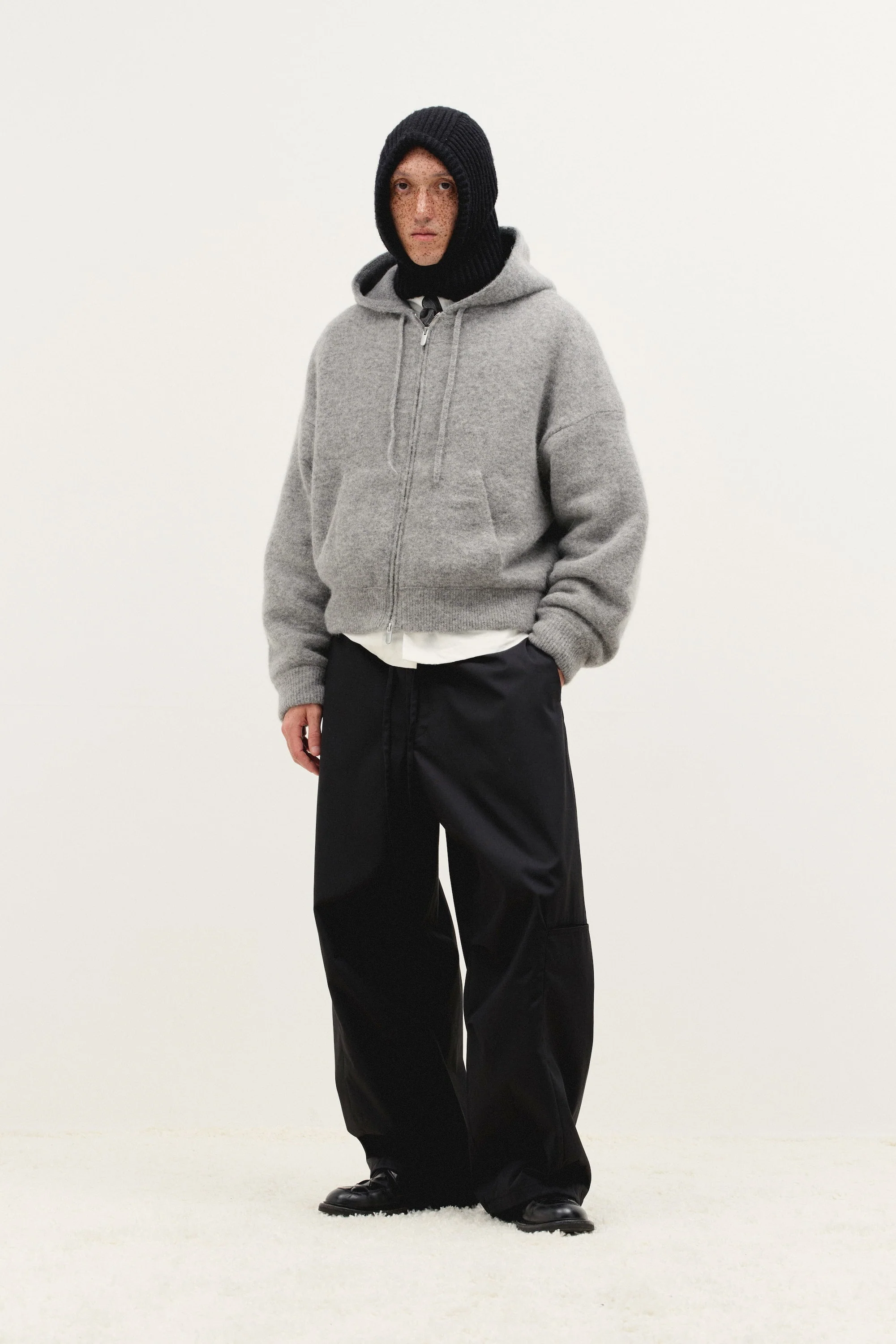 Alpaca Knit V2 Jacket in Alpaca Cloud - Image 4