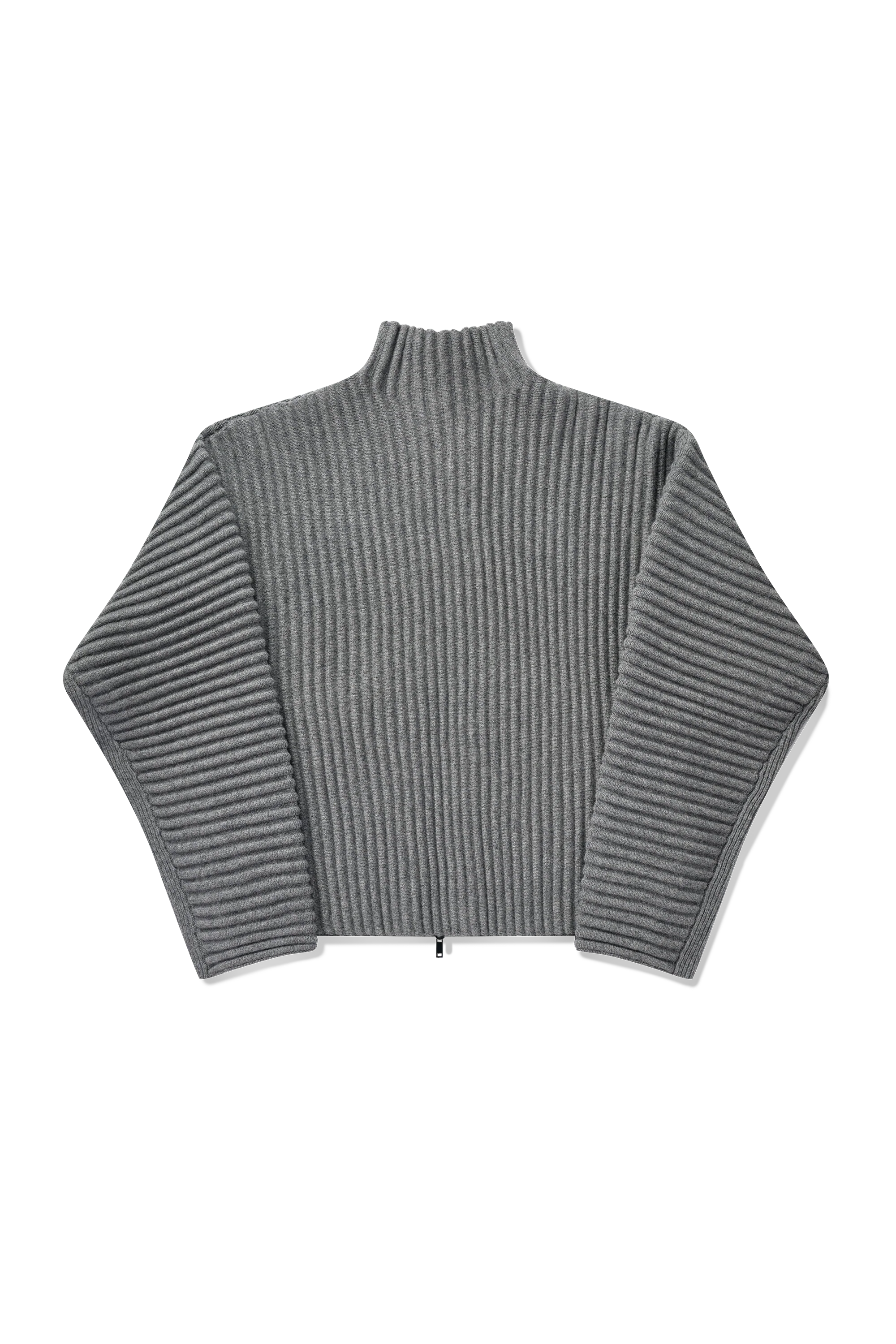 Globe Rib Knit Cardigan in Rhino - Image 11