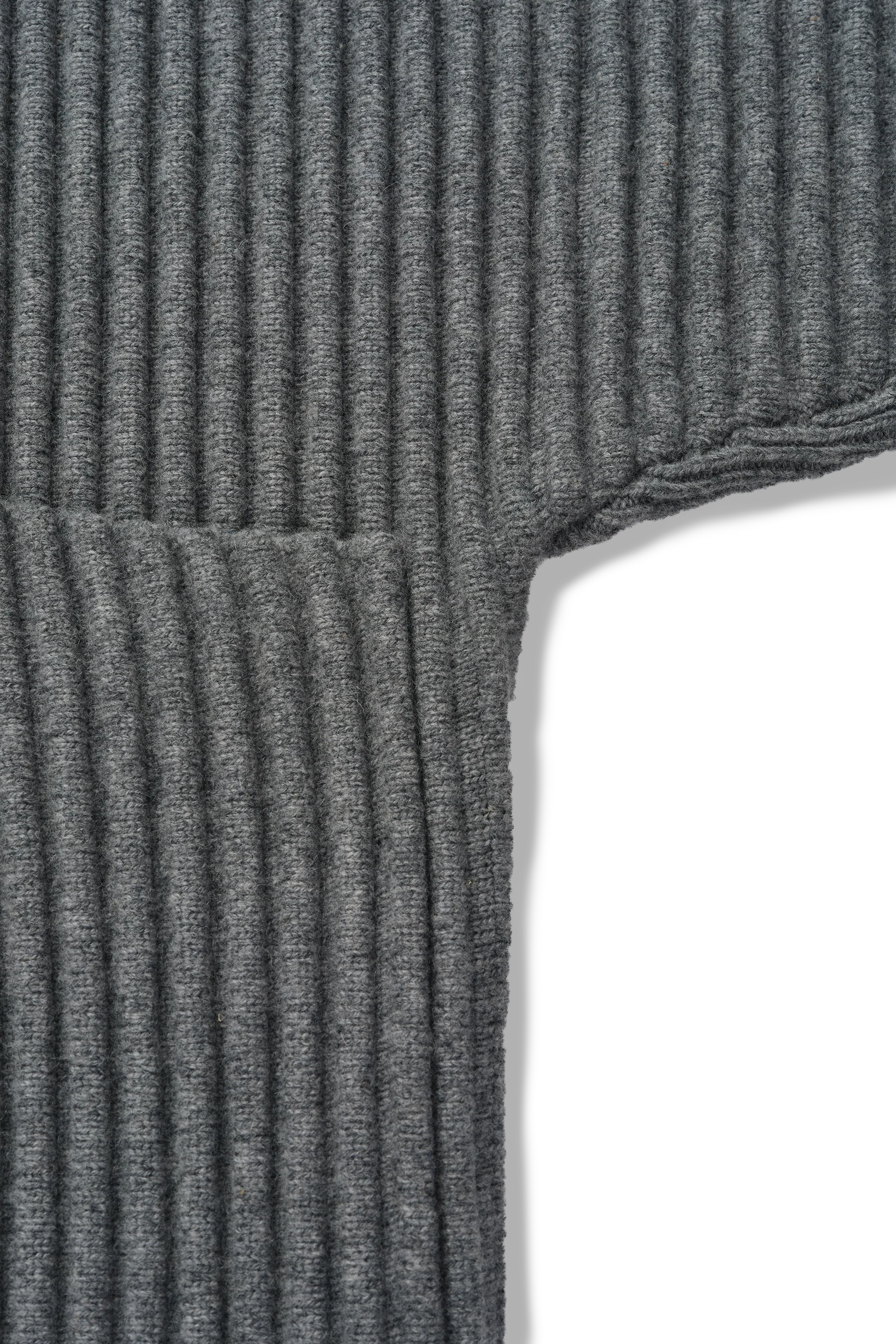 Globe Rib Knit Cardigan in Rhino - Image 14