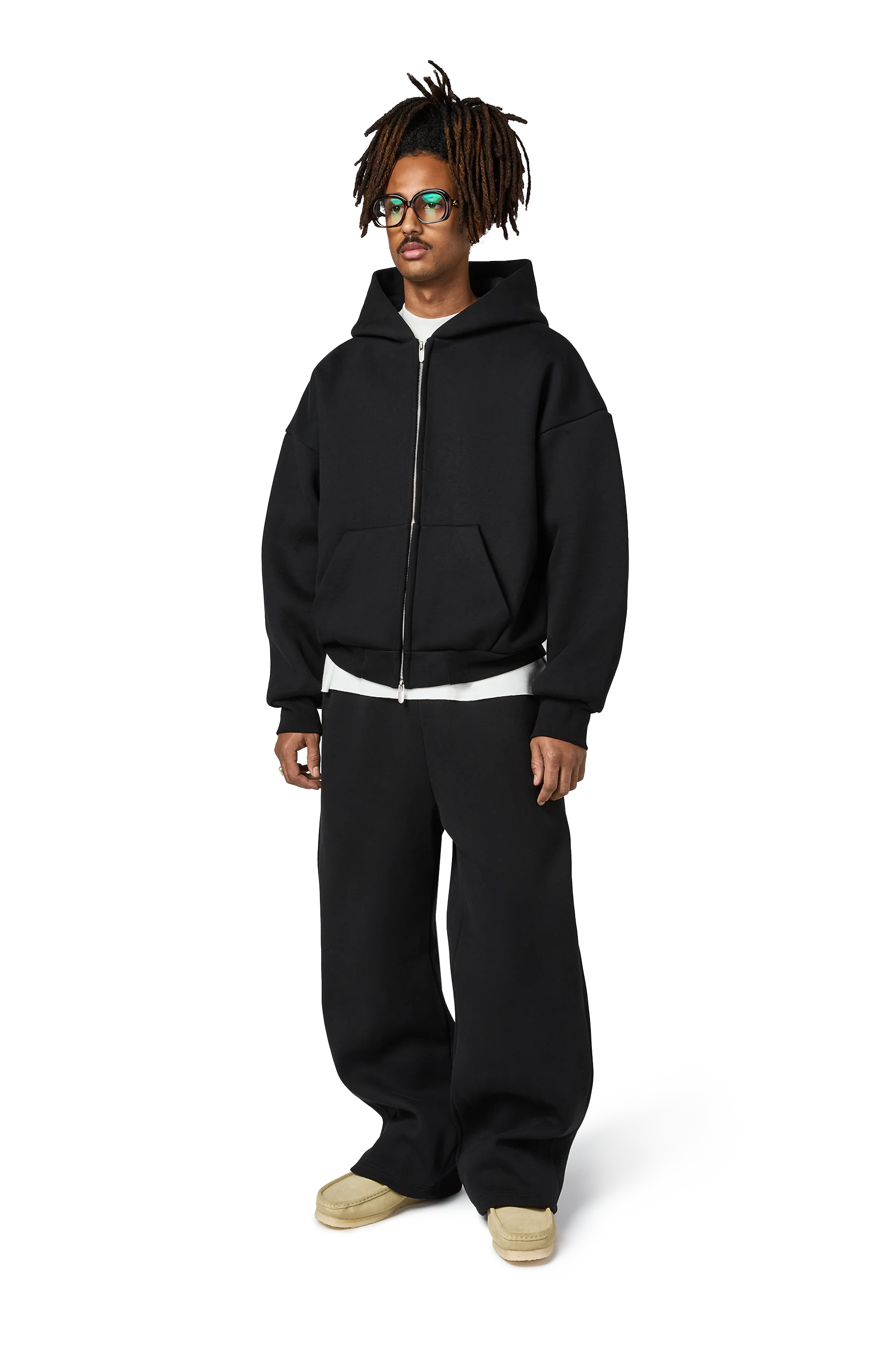 V2 Zipped Hoodie in Night - Image 3