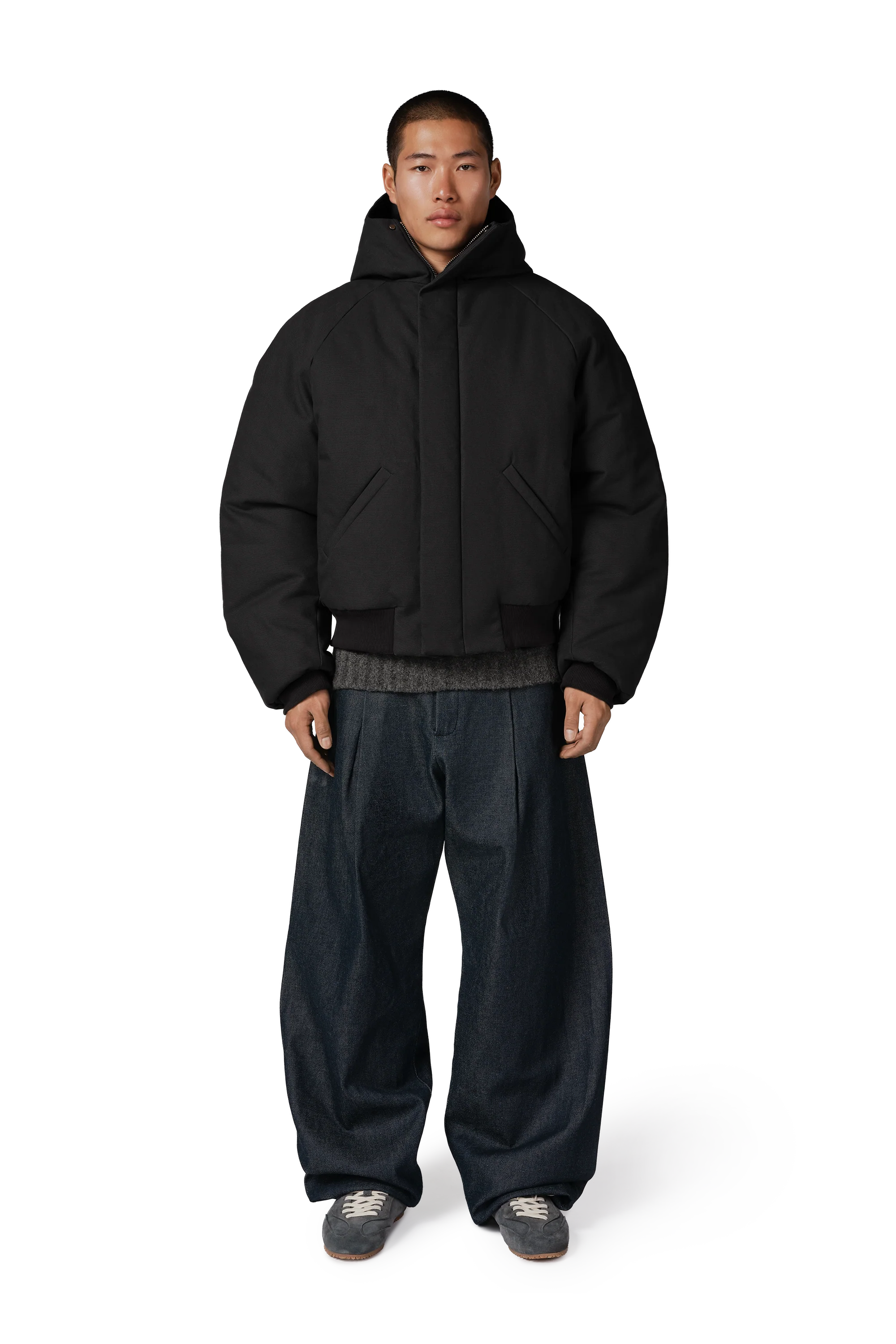 Orb Puffer Coat in Night - Image 3