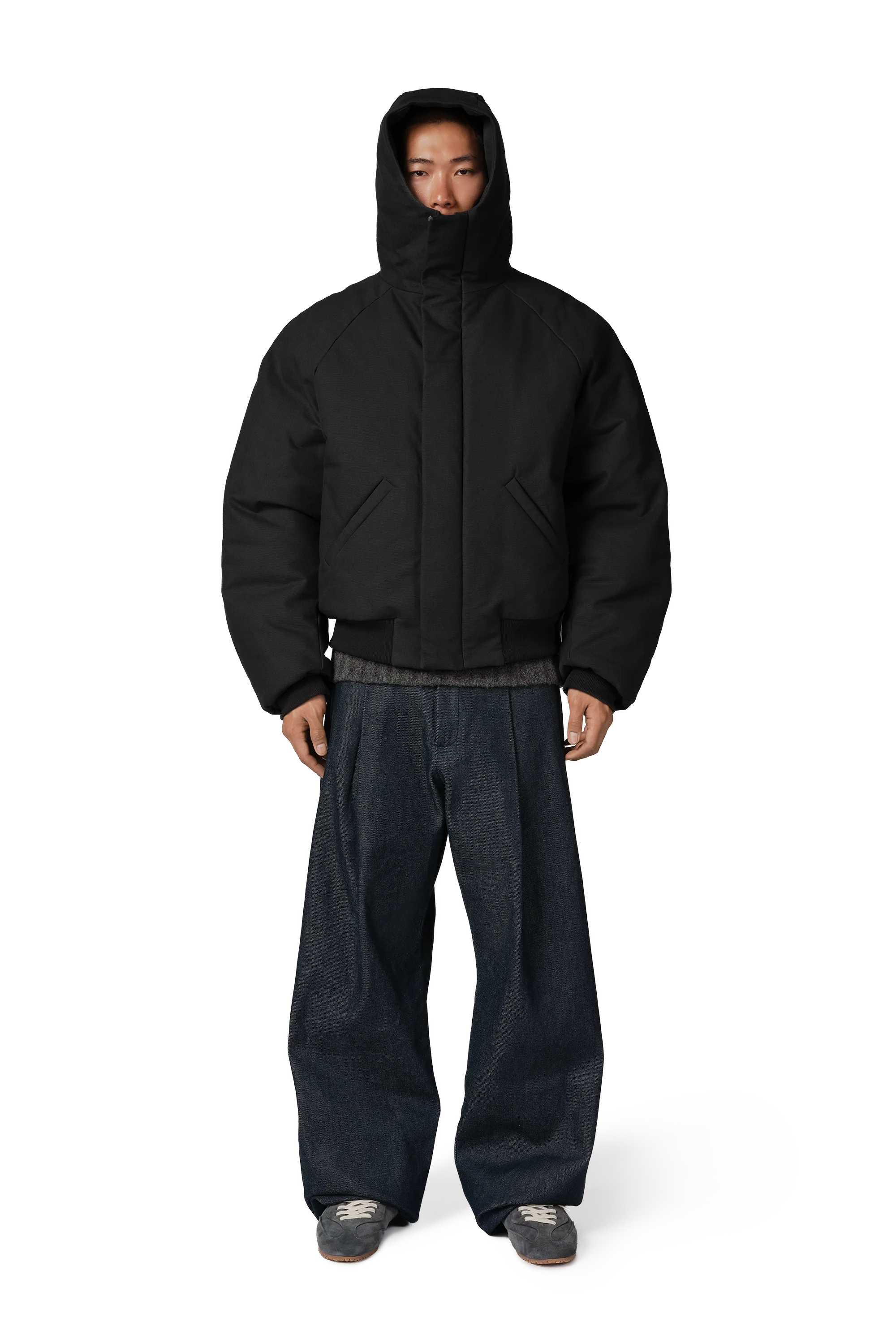 Orb Puffer Coat in Night - Image 4