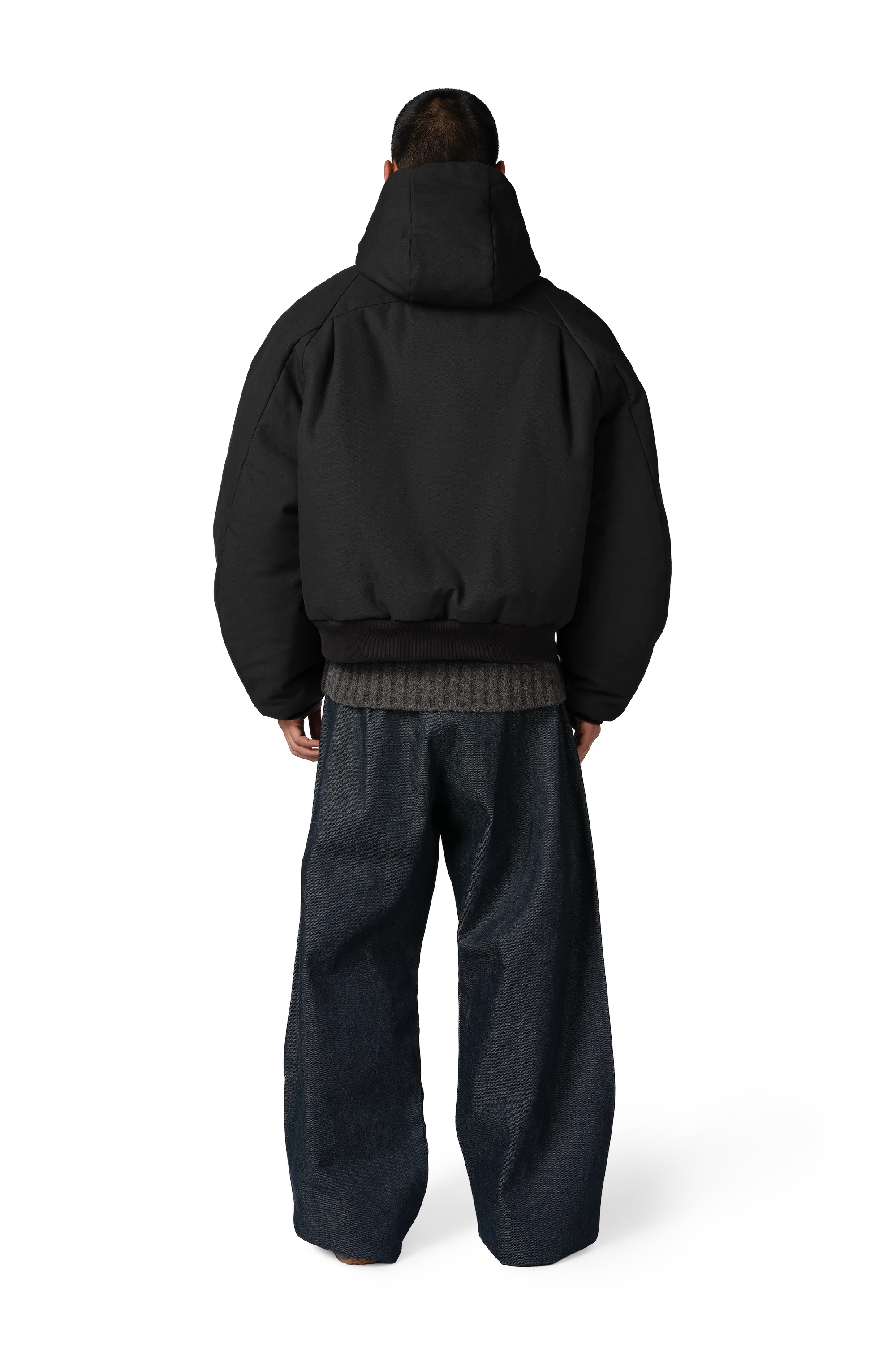 Orb Puffer Coat in Night - Image 5