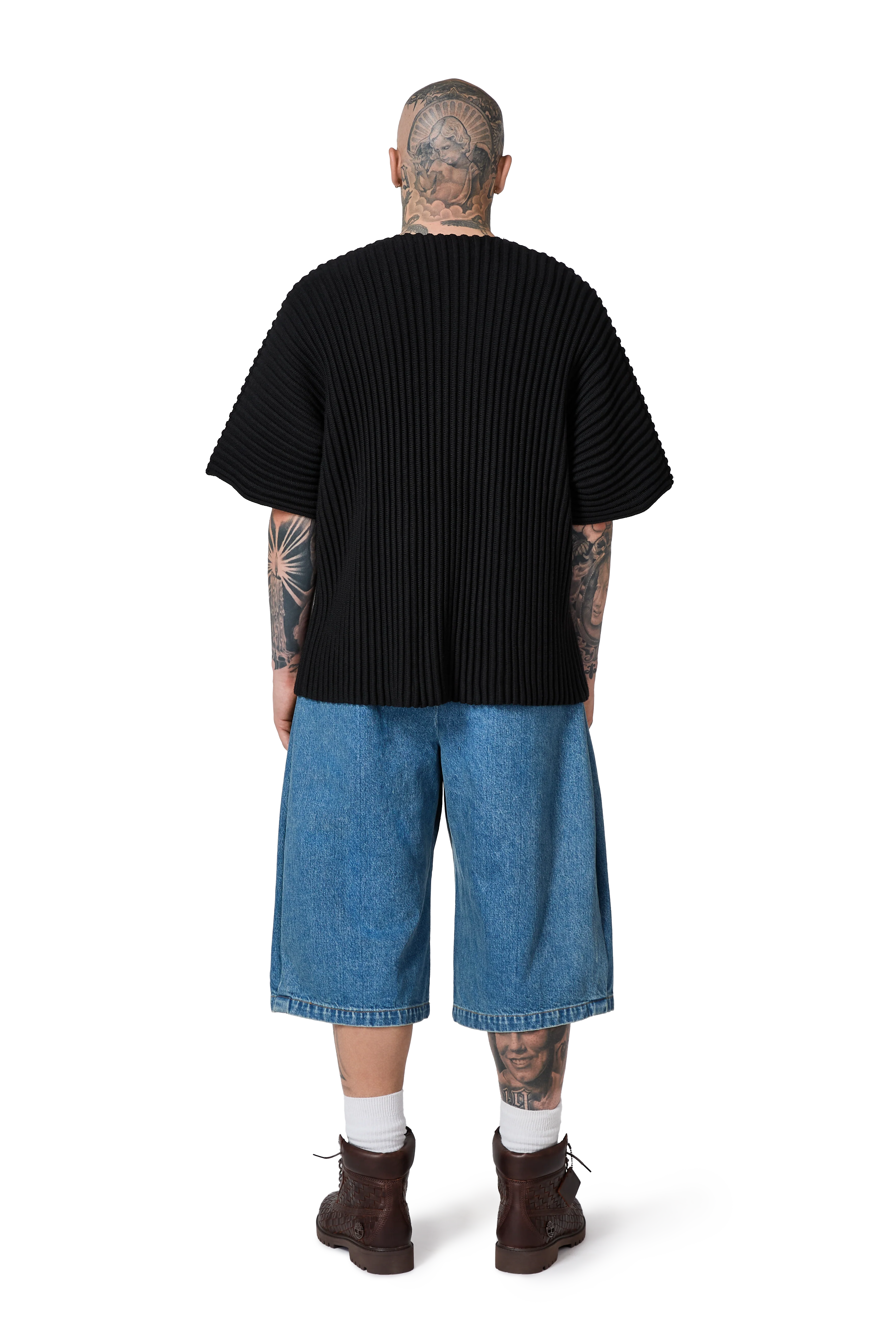 Ribbed Kimono Top in Night - Image 4