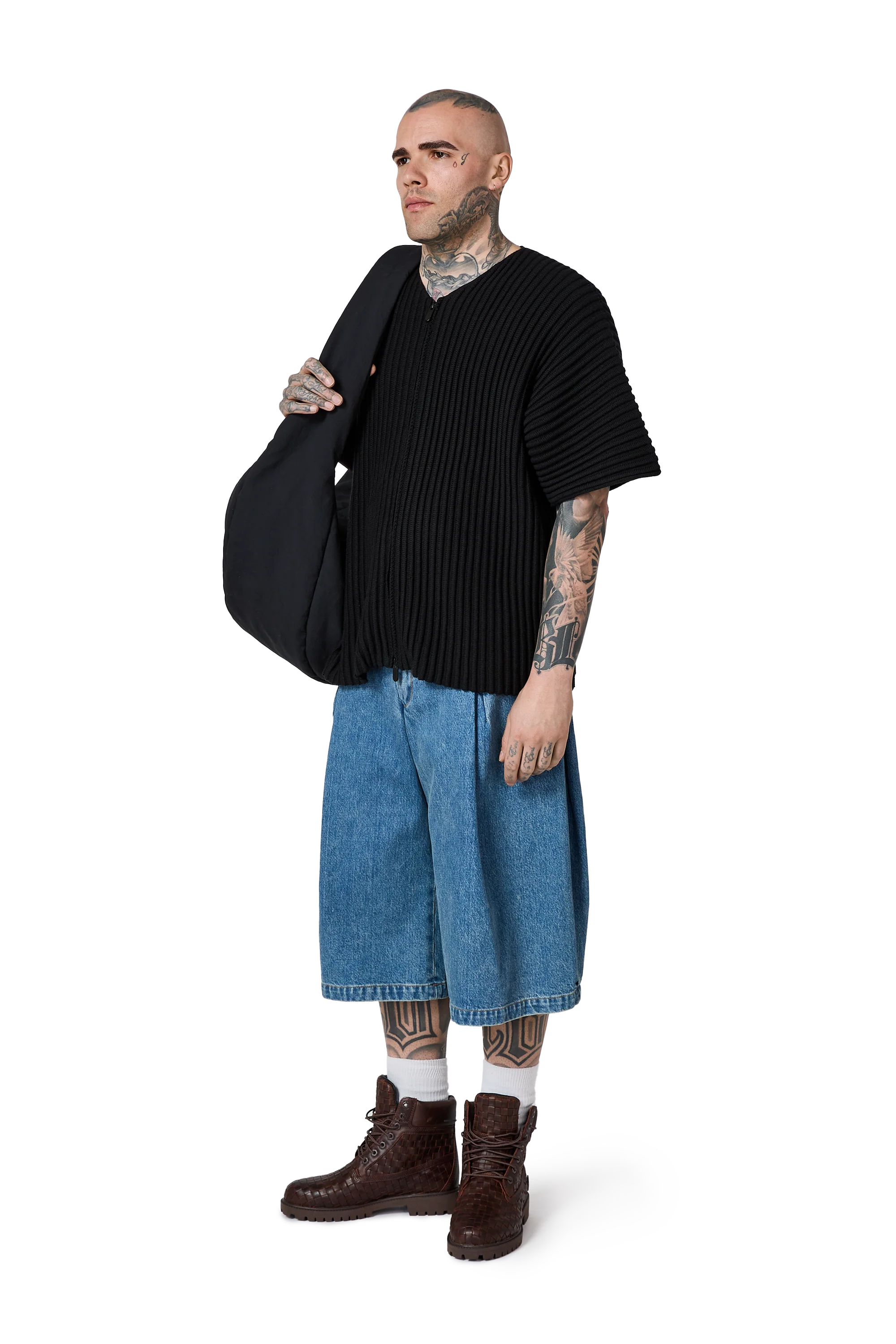 Ribbed Kimono Top in Night - Image 5