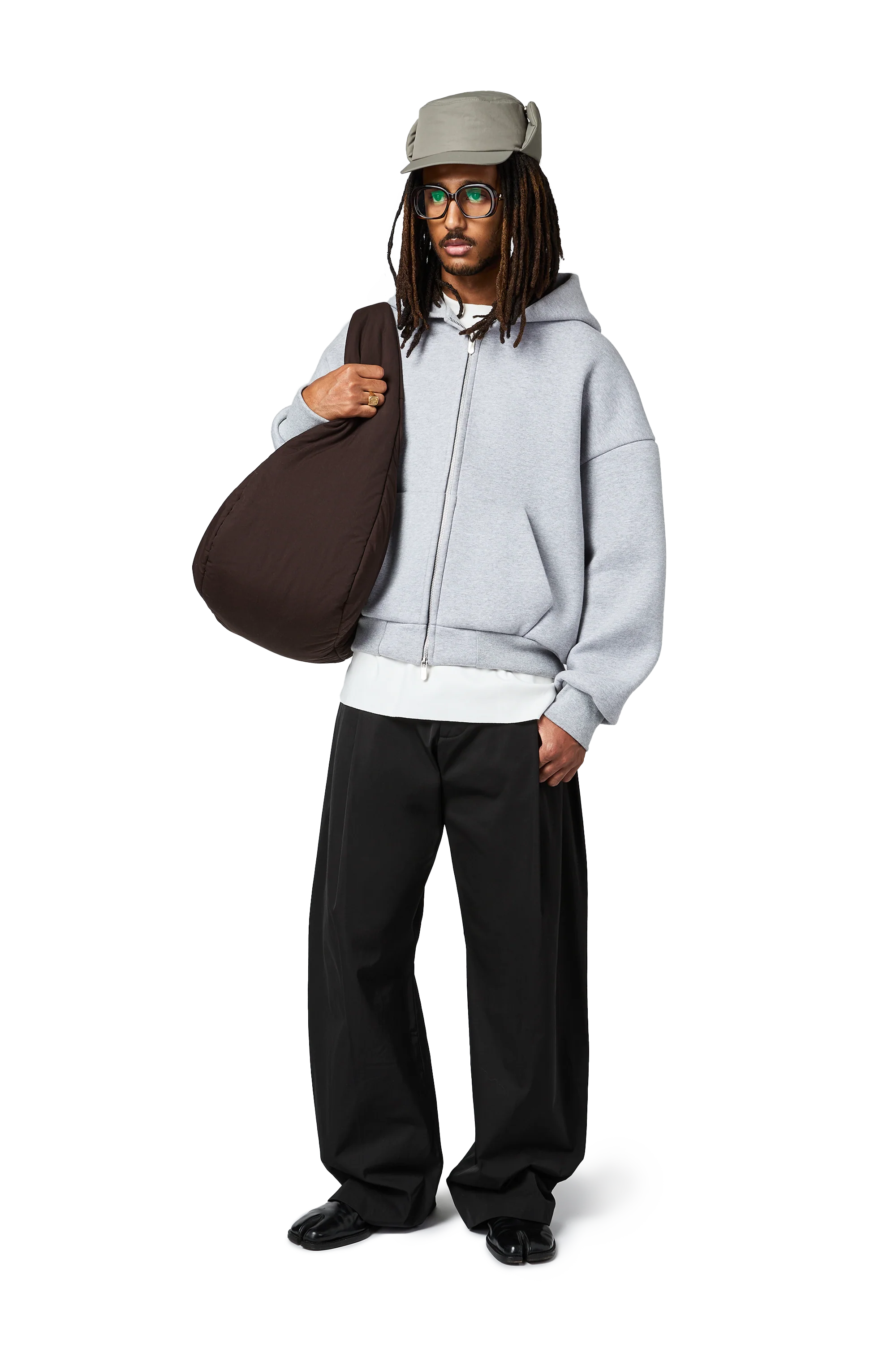 V2 Zipped Hoodie in Cloud - Image 3