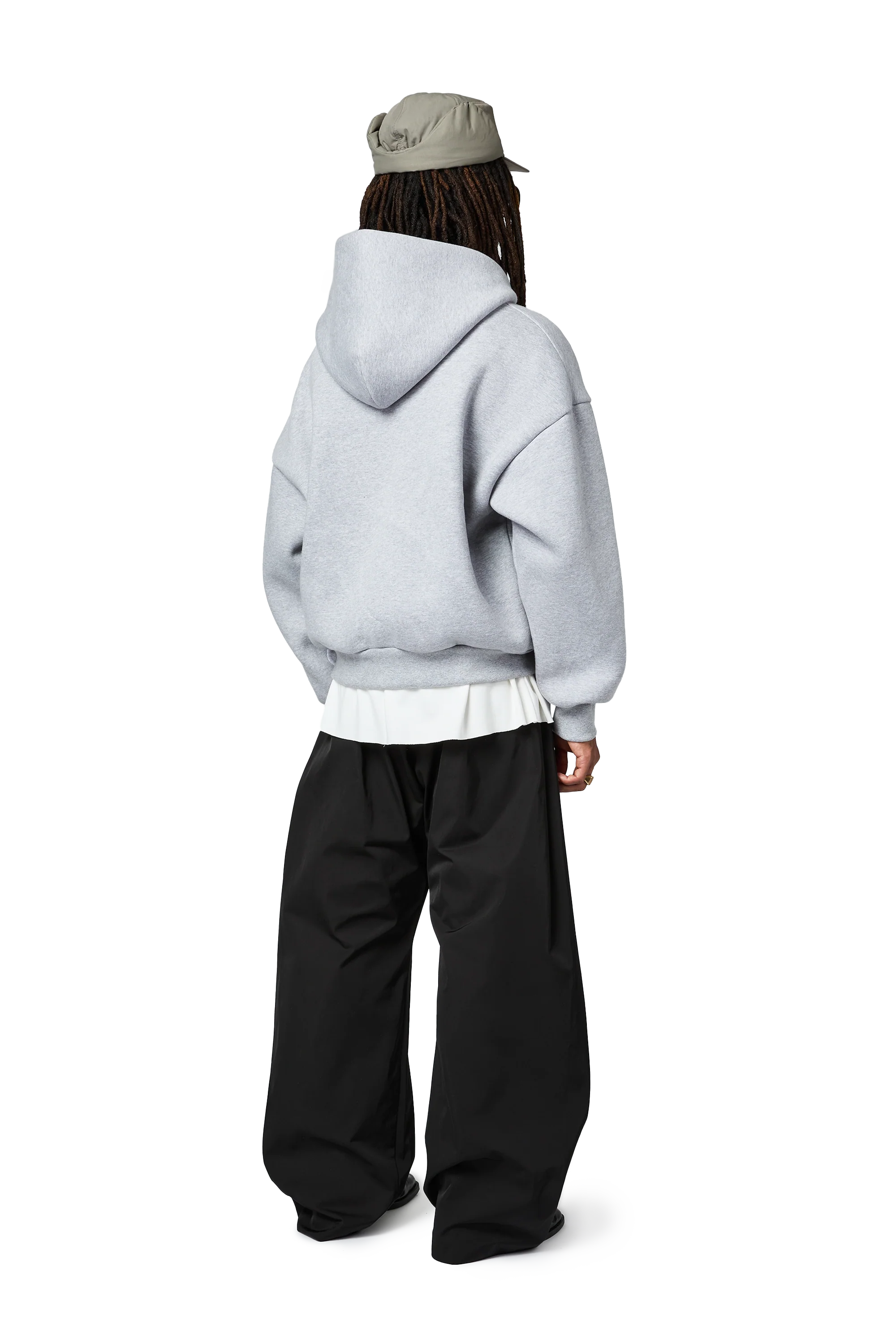 V2 Zipped Hoodie in Cloud - Image 4