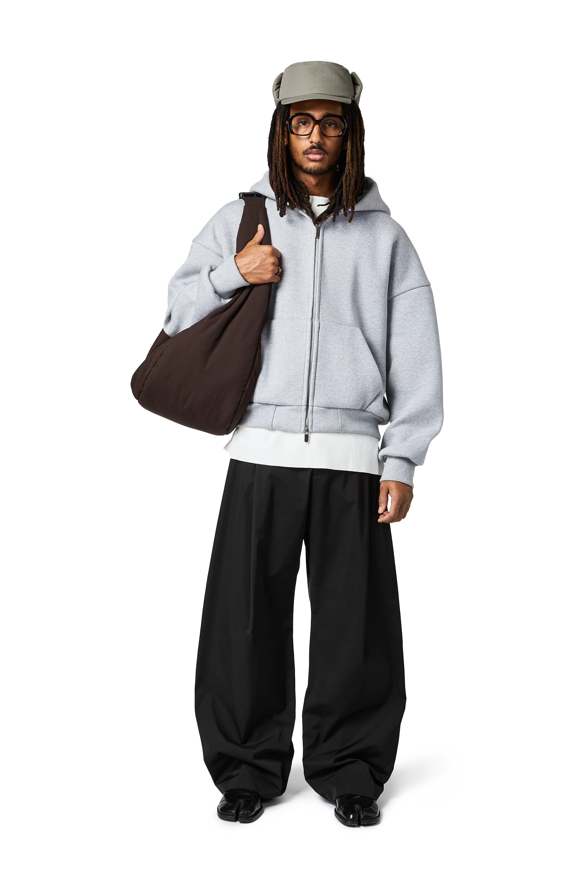 V2 Zipped Hoodie in Cloud - Image 7