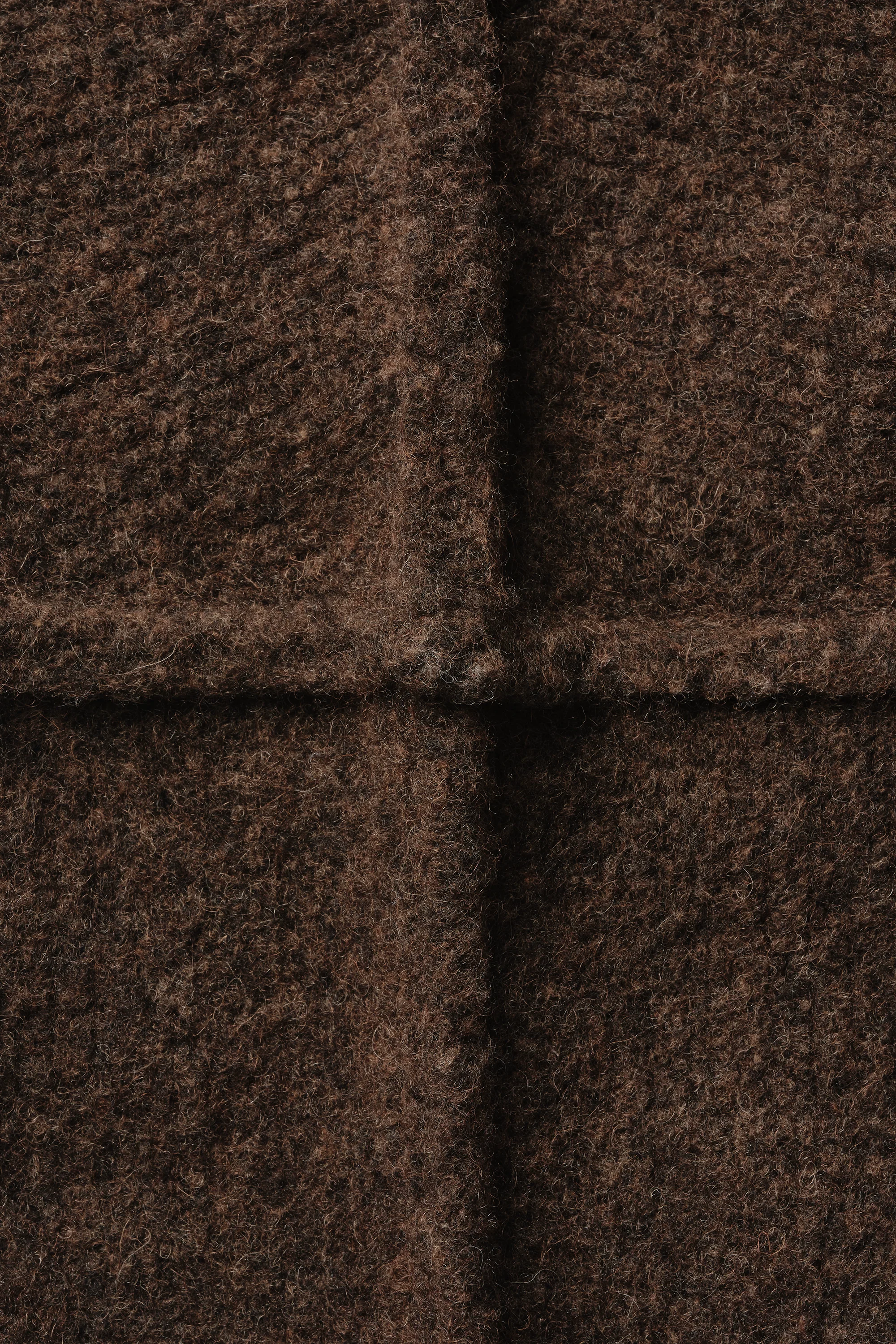 Wool Knit Crewneck in Chestnut Grain - Image 9